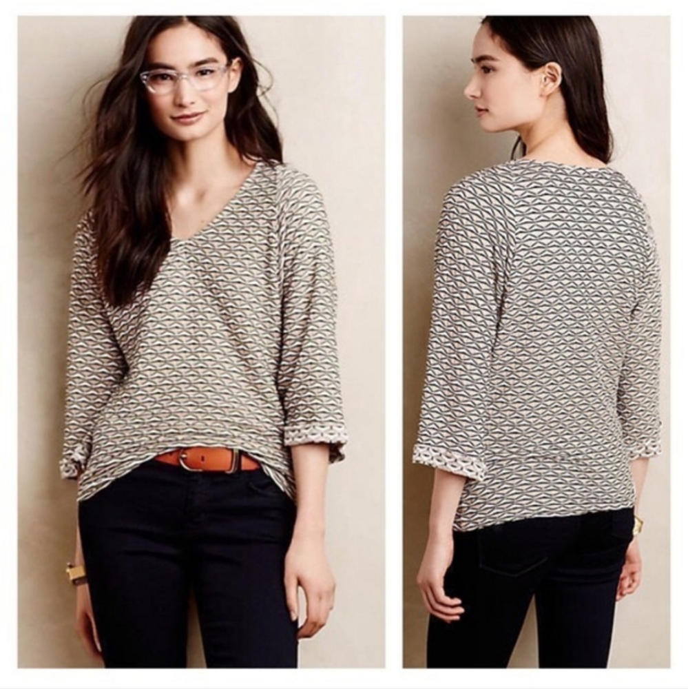 Anthropologie Postmark Avana Textured Top
